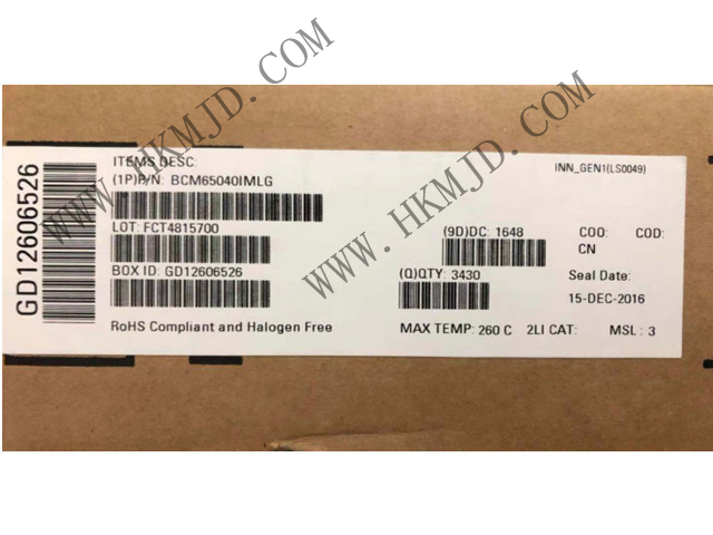 BROADCOM BCM65040 BCM65040IMLG 接口 - 驅(qū)動器，接收器，收發(fā)器