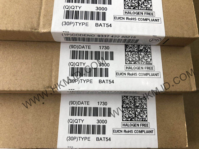 肖特基二極管《BAT54》30 V 200mA 表面貼裝型 SOT-523