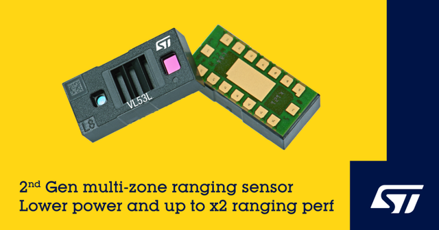ST意法半導(dǎo)體推出工作溫度范圍更大的工業(yè)級單區(qū)直接ToF傳感器