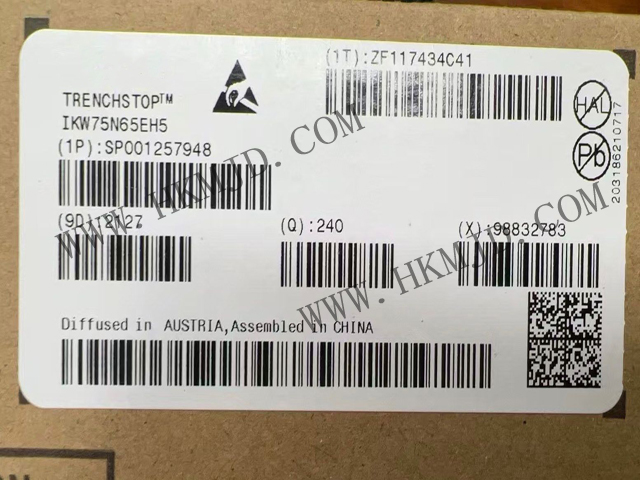 第五代高速系列 - IKW75N65EH5 - 高速 650 V 硬開關(guān) IGBT TRENCHSTOP? 5