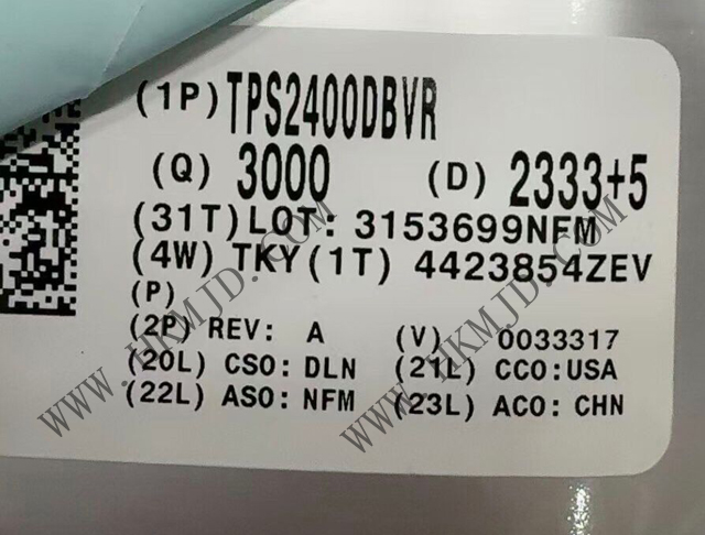 供應(yīng) TI TPS2400DBVR 5.5V過壓保護控制器，具備100V輸入瞬態(tài)保護功能