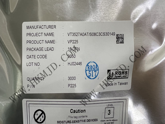 原裝現(xiàn)貨供應(yīng) VP225，一款由 VIA Labs 設(shè)計(jì)的 USB Type-C DFP CC 控制器